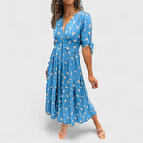 Monique - Elegantiška Suknelė Su Taškeliais