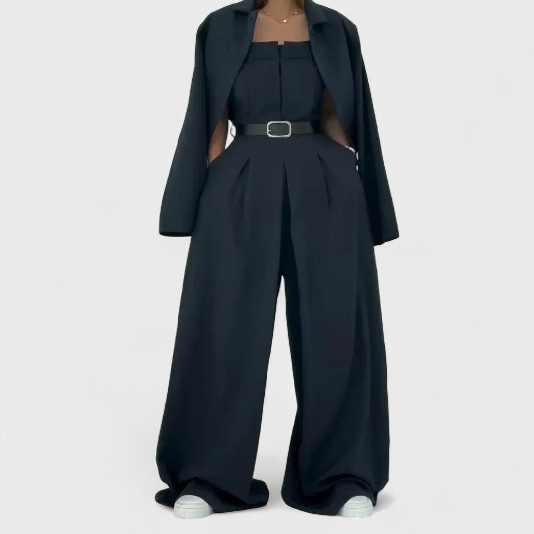 Eclat - Moteriškas kostiumas su bustieriu + švarku - Elegantiškas ir madingas stilius