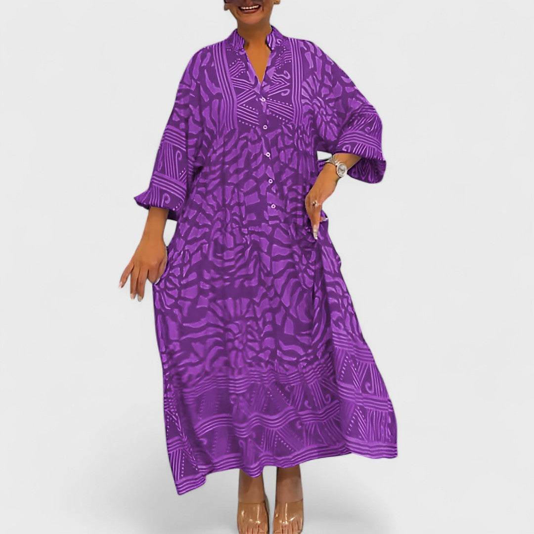 Ava – Suknelė su meniniu raštu