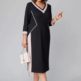 Fenna | Elegantiška V formos suknelė