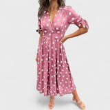 Monique - Elegantiška Suknelė Su Taškeliais