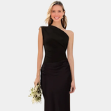 Aleida | Vieno Peties Satino Maksimalus Suknelė