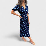 Monique - Elegantiška Suknelė Su Taškeliais