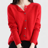 Aivita | Moteriškas Merino vilnos megztinis O-žiedu