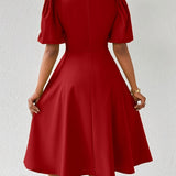 Clara Bloom | Rafinuota Juoda Midi Suknelė