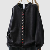 Elīna | Elegantiškas megztinis su sagomis