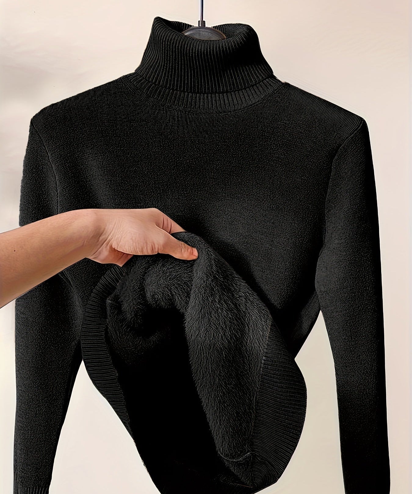 Zoe - Minkštas Megztinis su Aukštu Kaklu