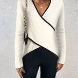 Yzabelle – Megztinis su Kontrastingu Apdailu