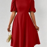 Clara Bloom | Rafinuota Juoda Midi Suknelė