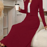 Elara Quinn | Klasikinis Dviejų Dalių Midi Komplektas