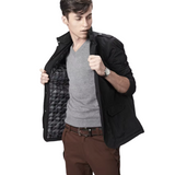 Stilingas vėjo nepralaidus paltas