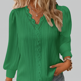 Alison – Dryžuotas Megztinis su Apykakle