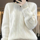 Angelika - Klasikinis Šiltas Megztinis