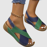 Hildegard - Dviejų spalvų odiniai sandalai