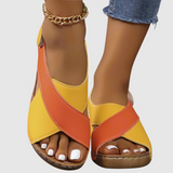 Hildegard - Dviejų spalvų odiniai sandalai