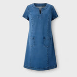 Julia – Džinsinis suknelė su kišenėmis