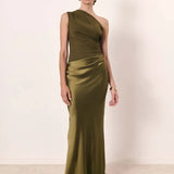 Aleida | Vieno Peties Satino Maksimalus Suknelė