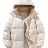 Elegantiškas vyriškas striukė su gobtuvu