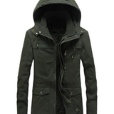 Elegantiškas žiemos paltas ir vėjyje atsparus