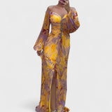 Kristine - Elegantiška suknelė su V formos iškirpte