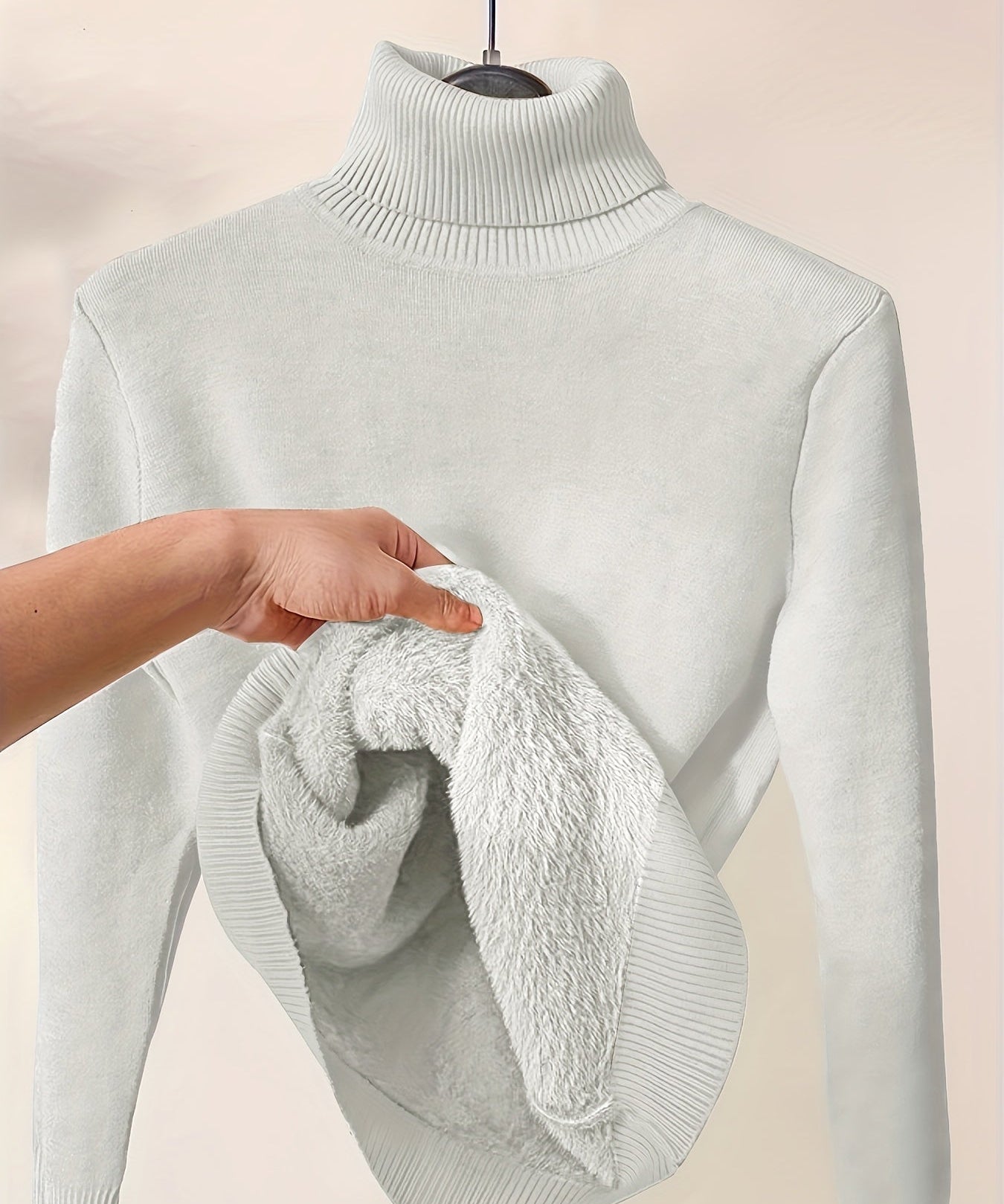 Zoe - Minkštas Megztinis su Aukštu Kaklu