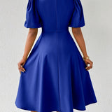 Clara Bloom | Rafinuota Juoda Midi Suknelė