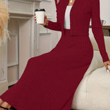 Elara Quinn | Klasikinis Dviejų Dalių Midi Komplektas