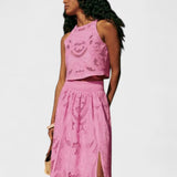 Olympe - Nustatyta nėriniuoto audinio