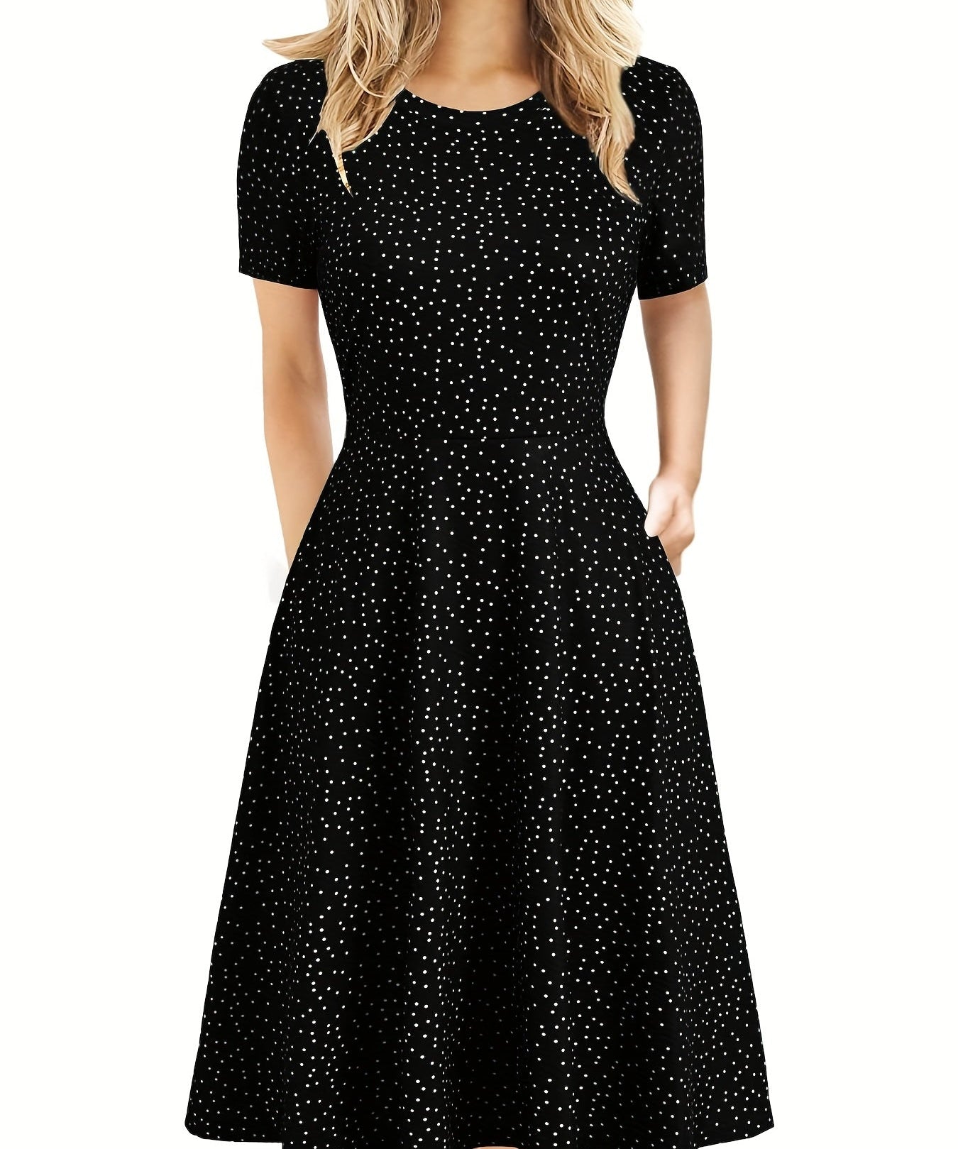 Evelyn Quinn | Retro A-Line Vasaros Suknelė