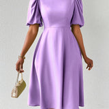 Clara Bloom | Rafinuota Juoda Midi Suknelė