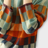 Erika - Aukštos Kaklo Pledinis Megztinis