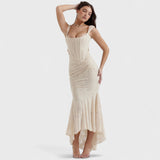 Carisia - Ilga mėlyna suknelė