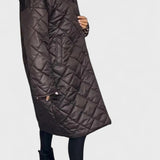 Antra – Dygsniuotas paltas su leopardo pamušalu