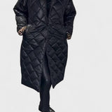 Antra – Dygsniuotas paltas su leopardo pamušalu