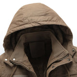 Žiemos laisvalaikio paltas iš medvilnės