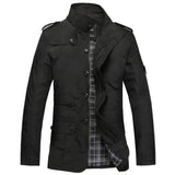 Stilingas vėjo nepralaidus paltas