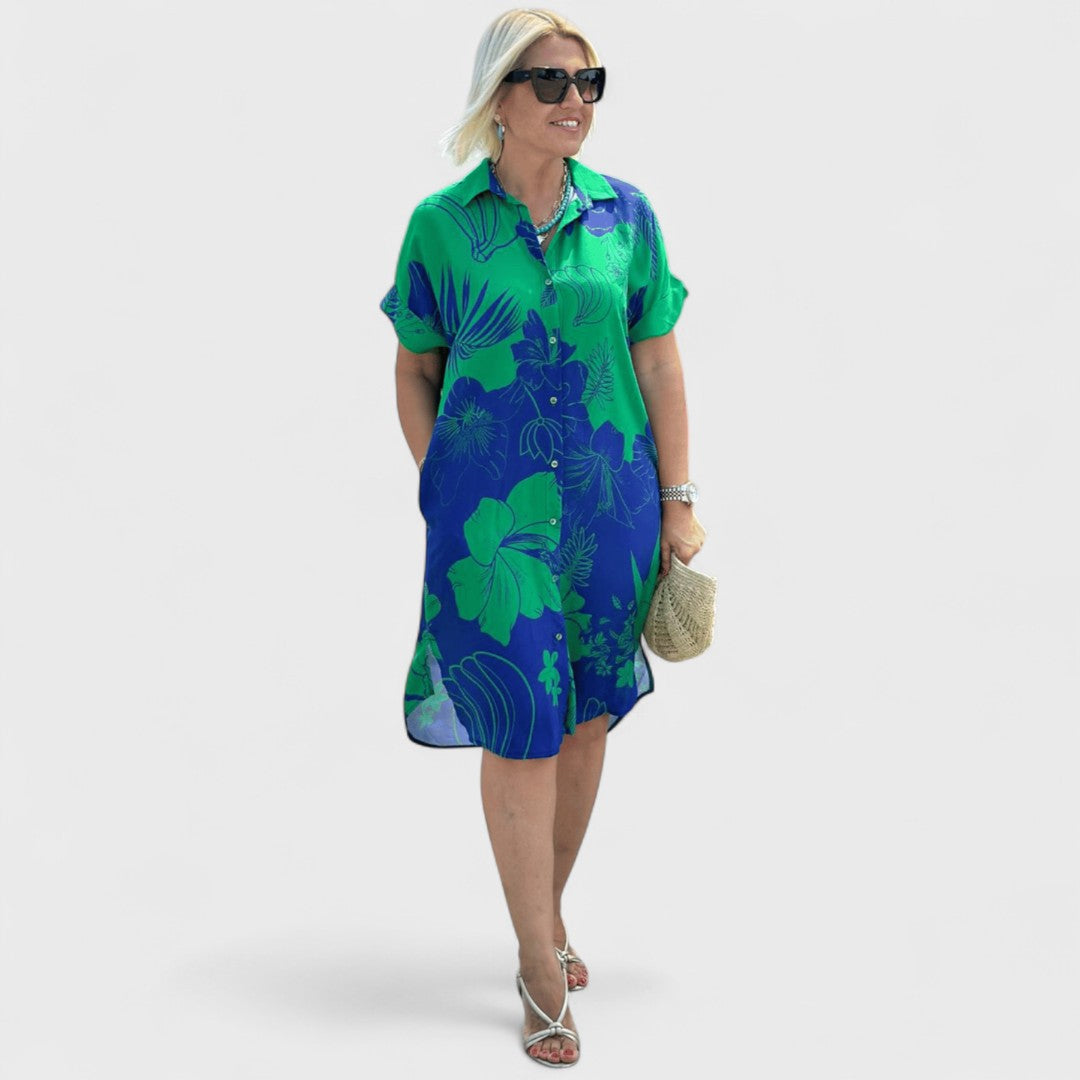 Naomi – Suknelė su gėlių raštu